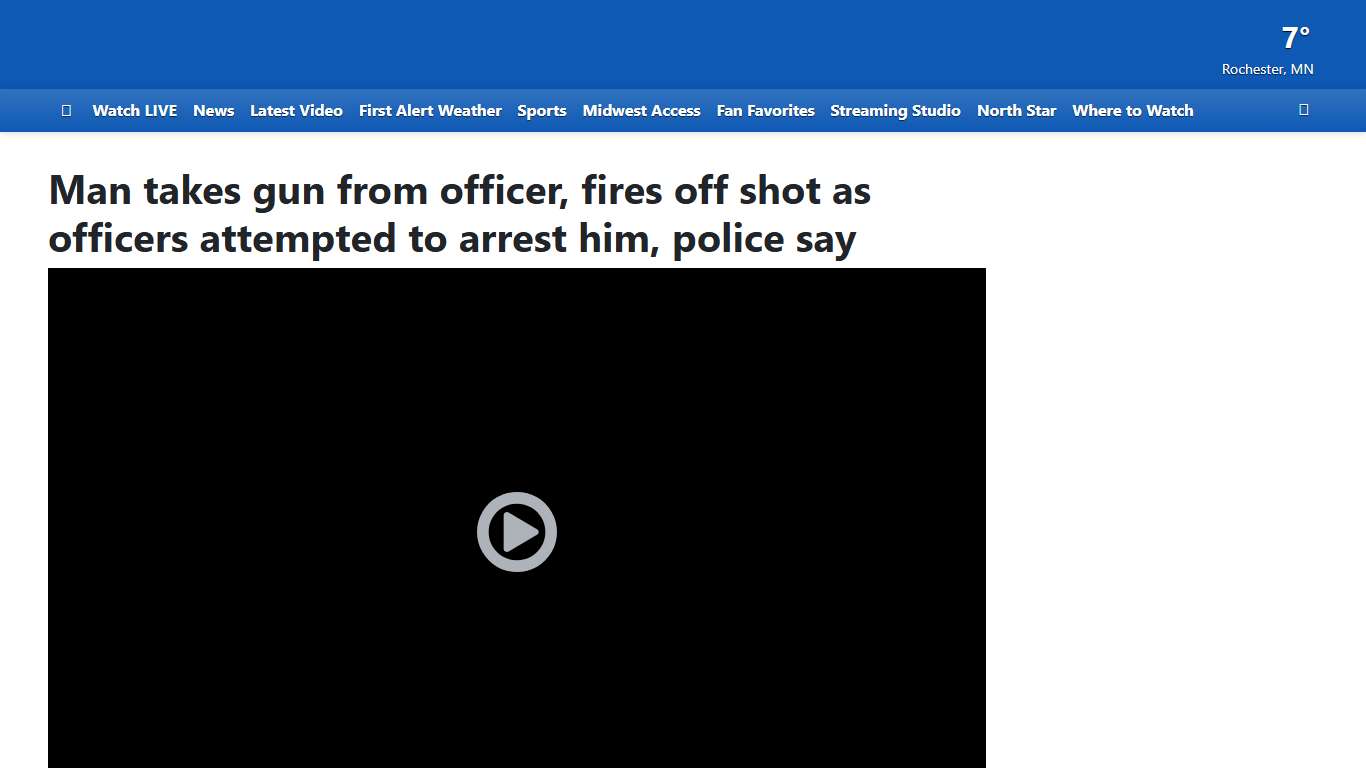 Man takes gun from officer, fires off shot as officers attempted to arrest him, police say